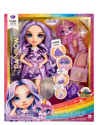 Papusa Rainbow High, Sparkle Slime, Violet Willow, 120223EU