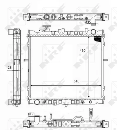 Radiator motor (Automat) potrivit KIA SPORTAGE 2.0