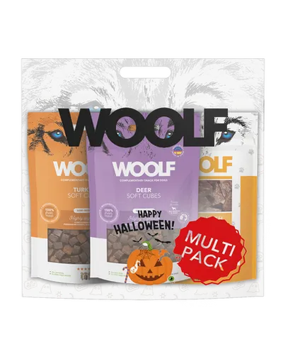 WOOLF Multipack Halloween 3x100g mix recompense câini
