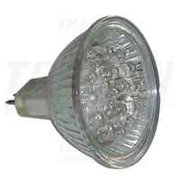 Sursa LED, albastru MR16L-B 12 V AC/DC, MR16, 1,2W, 120°, G5.3, 18×LED