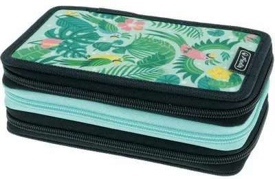 Penar școlar echipat Herlitz - Sweet Jungle, 3 fermoare