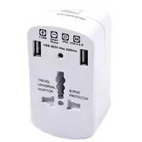 Adaptor Universal Priza V-Tac (uk,us,eu) cu Protectie si 2usb 2.1a Cod: 8704