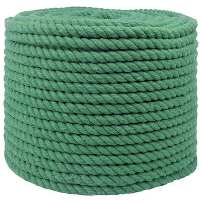 vidaXL Sfoară din Bumbac 12 mm 25 m Verde 100% bumbac