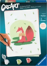 Set de pictură pe numere Ravensburger CreArt - Vulpea mică