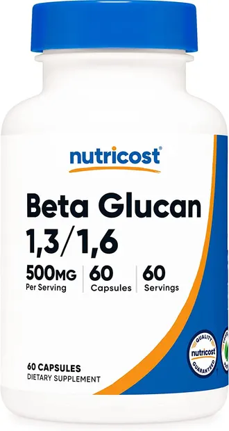 Beta Glucan 1.3/1.6, 500 mg, 60 capsule, Nutricost