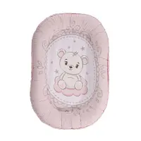 Cuib pentru bebelusi 92 x 58 cm Lorelli Ursulet Roz