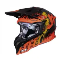 Casca motocross atv Just1 J39 Storm, culoare portocaliu negru, marime L