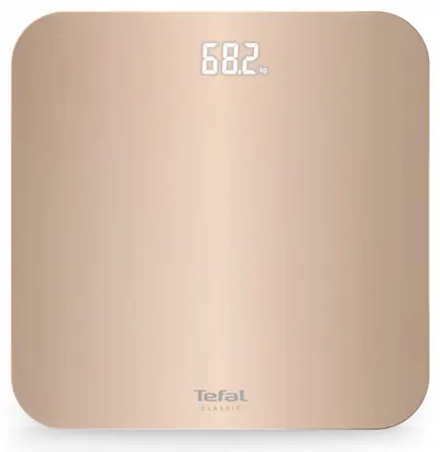 Cântar de baie Tefal - Classic, 180 kg, eucalipt, Dune Metal