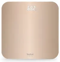 Cântar de baie Tefal - Classic, 180 kg, eucalipt, Dune Metal