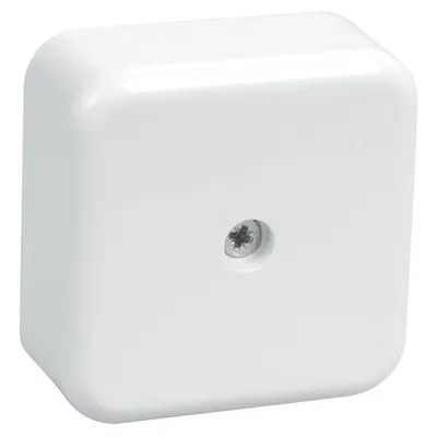 KM41206-01 pull box pentru montaj aparent 50x50x20 mm Alb (4 Clema s 3mm2)