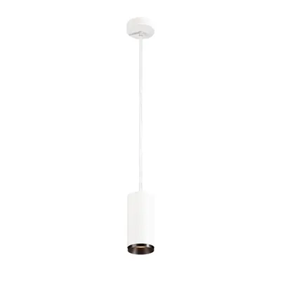 Lampa suspendata, lustra NUMINOS M Pendant, white Indoor LED pendant light white/black 3000K 36°