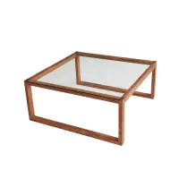Masuta de cafea VIA, lemn, 90x90x40 cm