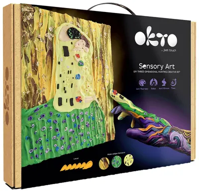 Set creativ cu plastilină Okto - Creați imagine 3D, Sărutul