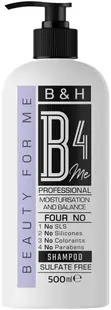 B4Me Moisturisation and Balance Șampon fără sulfați pentru păr uscat, 500 ml