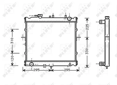 Radiator motor potrivit KIA RETONA, SPORTAGE 2.0