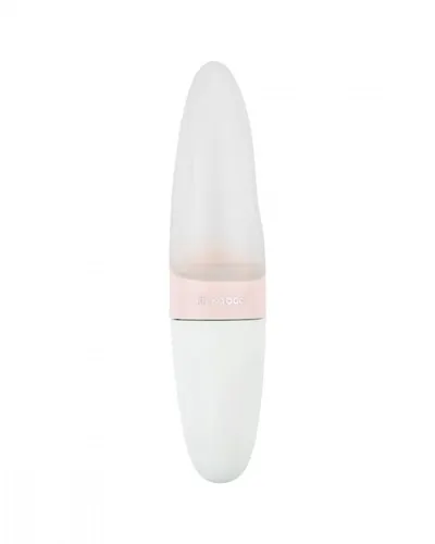 Dispozitiv de hranire din silicon KikkaBoo Comet Pink 90ml cu gradatie,capac,ideal pentru calatorii