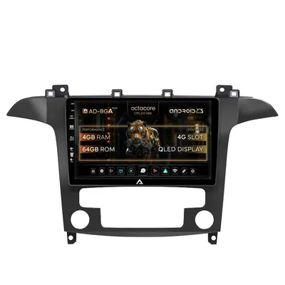 Navigatie Ford S-MAX Galaxy (2006-2015) Clima Automata, Android, A-Octacore 4GB RAM + 64GB ROM, 9 Inch - AD-BGA9004+AD-BGRKIT124