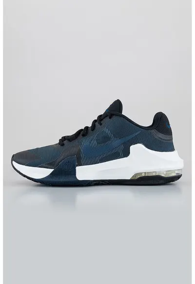 Pantofi cu imprimeu logo pentru baschet Air Max Impact 4 - Negru/Bleumarin