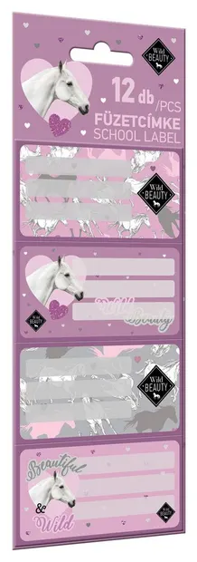 Etichete școlare Lizzy Card Wild Beauty Purple - 12 buc