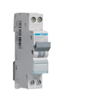 Disjunctor 1P+N, 16A, 4,5kA, B, 1M