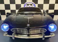 Masinuta electrica pentru copii BMW 507 Negru Metalic, 12V, licenta oficiala, design clasic, telecomanda 2.4G