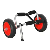 Homcom Carucior pliabil pentru Caiac, cu Anvelope de 25cm