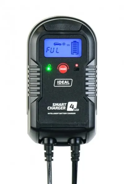 Aparat incarcat baterii auto SMART CHARGER 4 LCD, voltaj incarcare: 6 12 V IDEAL, curent incarcare: 2 4A, alimentare: 230V, tip baterie: AGM GEL MF WEL