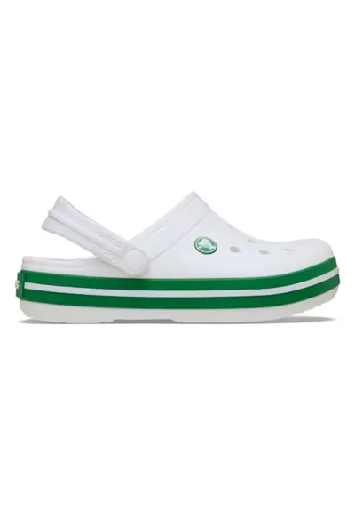 Saboti Crocband Kid's New Clog 38-39 EU - J6 US Alb - White/Green Ivy