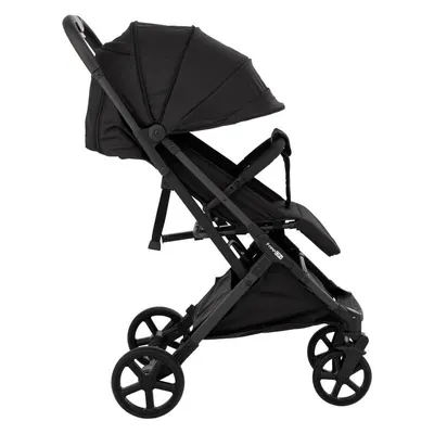 Carucior pentru copii FreeON Tao Black cu maner pentru transport, roti cu suspensie, greutate admisa pana la 22 kg