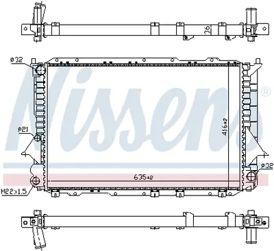 Radiator racire motor potrivit AUDI 100 C4 2.8