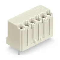 THT female header; 0.4 x 0.9 mm solder pin; straight; Pin spacing 3.5 mm; 8-pole; light gray
