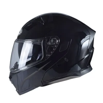 Casca Moto Flip-Up Just1 JK906, Negru Lucios, Marimea XL