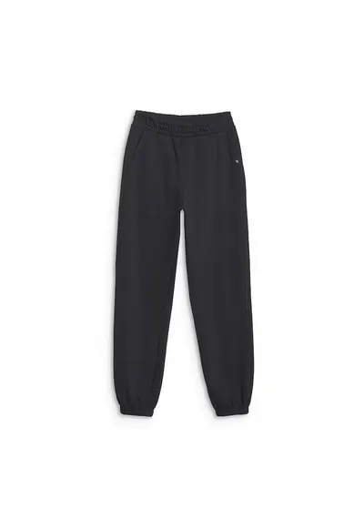 Pantaloni sport dama jogger - negri - bumbac 80% - primavara-vara 2025
