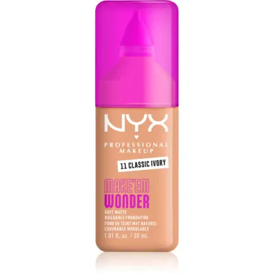 NYX Professional Makeup Make ‘Em Wonder make-up usor matifiant culoare 11 Classic Ivory 30 ml