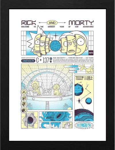 Posterul înrămat GB eye Animation: Rick and Morty - Bad Trip