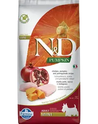 N&amp;D Pumpkin Adult Mini cu pui &amp; rodie 7 kg
