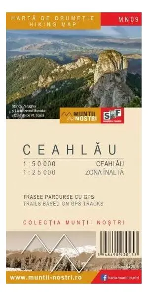 Masivului Ceahlău - Hartă de drumeție - Paperback - ***