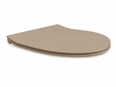 Capac vas wc cu soft close, quick release, tobacco mat, Hatria Planeta