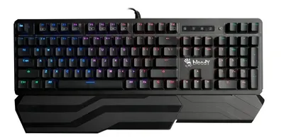Tastatură mecanică Bloody - B975, LK Libra Brow, RGB, neagră/roșie