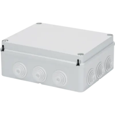 Doza aparenta - IP55 - dimensiuni interioare 380X300X120 - WALLS cu presetupe - GWT960‚ºC - GREY RAL 7035