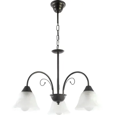 Lustra Olga Negru+Alb 3xE27 60W
