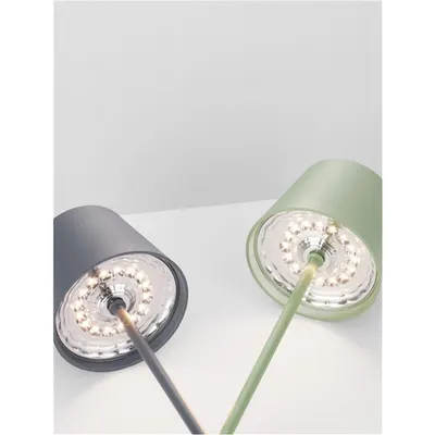 Lampa podea SEINA Nisipiu Balsalt Gri Aluminiu & Acrylic LED 2 Wat 192Lm 2700K DC 5V IP54 Intrerupator On/Off/ USB-C Wire Rechargeable cu PG Baza Dimabil