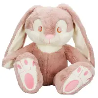 Jucarie de plus, Puffy Friends, Iepuras, Roz inchis, 35 cm