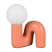 Veioză portocalie din ceramică (înălțime 21,5 cm) Quinn – Reality