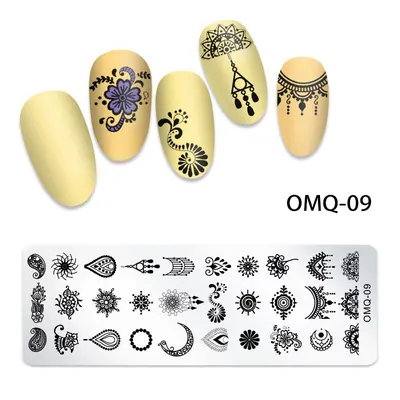 Matrita Metalica Nail Art - OMQ-09