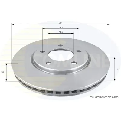 Disc frana COMLINE ADC2304V
