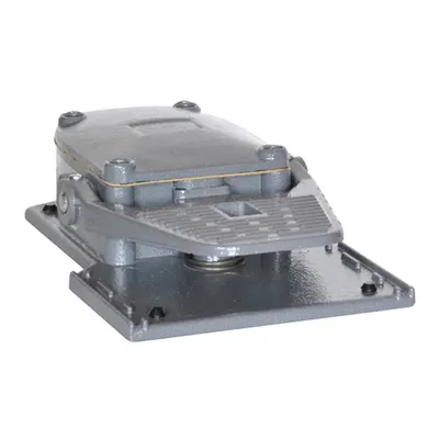Intrerupator de Picior, K Series, One Pedal, With Free Actuation, Metal Body, Open. Contacts 1no+1nc Slow Break