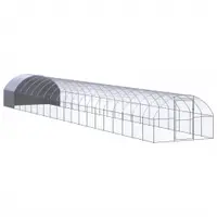 Gossi cotet de gaini pentru exterior, 3x20x2 m, otel zincat