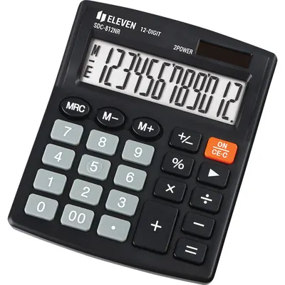 Calculator Eleven - SDC-812NR, desktop, 12 cifre, negru