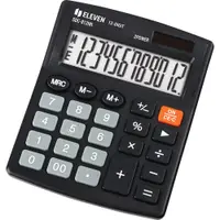 Calculator Eleven - SDC-812NR, desktop, 12 cifre, negru